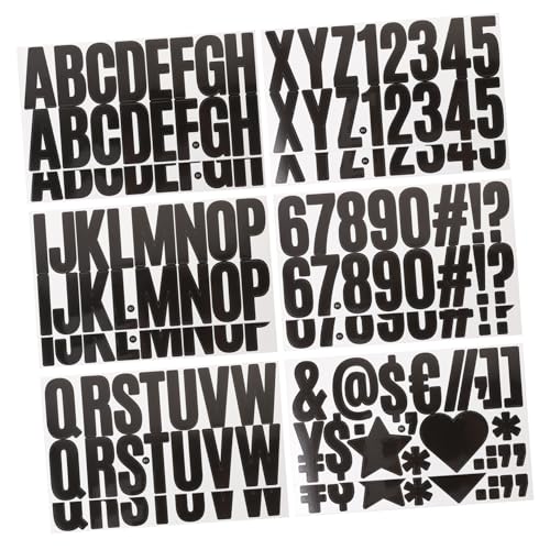 KALLORY 2 Sets Selbstklebende Buchstaben Aufkleber Alphabet Sticker Für Bastelprojekte Dekoration Von Briefkästen Und Aushängen Wetterfest Und Vielseitig Einsetzbar von KALLORY