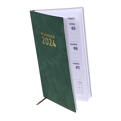 KALLORY 2024 Agenda Buch 2024 Wochenplaner Jahreskalender Tagesplaner To Do Planer Notizblock Englischer Planer Agenda Notizbuch 2024 Zeitplan Buch Notizbuch Mit Trennwänden von KALLORY