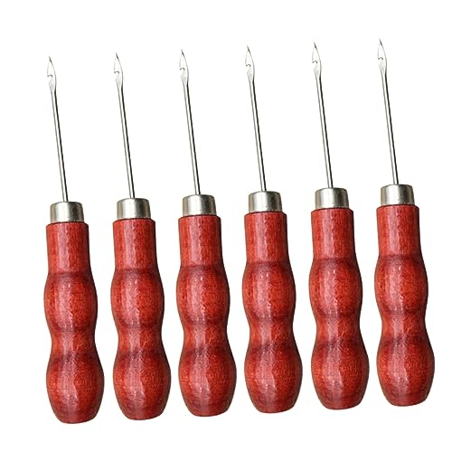 KALLORY 20St Ahle nähen teppiche teppisch furunkel sewing accessories von hand gemacht teppichleisten filler bescherung Nähzubehör-Kit Werkzeugsets für Lederhandwerk Nähwerkzeuge Brown von KALLORY