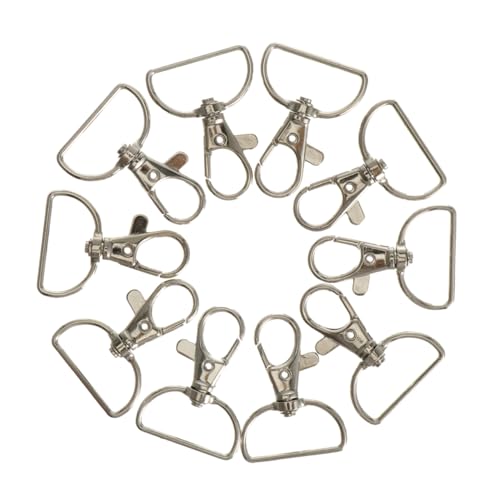 KALLORY Lanyard Clip Schlüsselanhänger Haken Karabinerhaken 24 Stück Metall D Verschlüsse Set von KALLORY