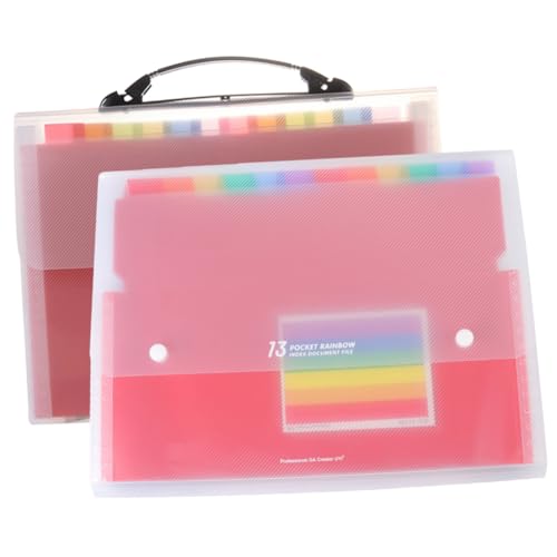 KALLORY 2St Mappe aufbewahrungssack storage pockets Aufbewahrungstasche Aktenhalter Ablageordner Desktop-Organizer erweiterbare Ordner Papierordner Dateitasche Organisator aus Papier von KALLORY