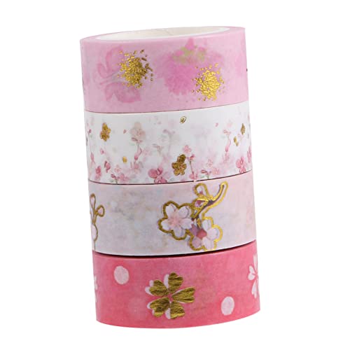 KALLORY 2St Washi-Tape the washi tape wohnungseinrichtung geschenkband Handwerksklebeband Modisches Klebeband saftig Buchsbaum Gel Tagebuch-Dekorband Fotoalbumband Japanisches Papier Rosa von KALLORY