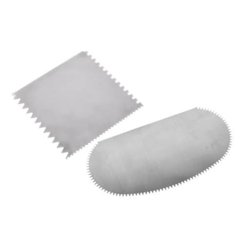 KALLORY 2St ton werkzeug clay tools Keramikwerkzeug schnitzwerkzeug engraving tool Modelliermasse für Anfänger Zubehör für DIY-Skulpturen keramische Formen Schaber Rostfreier Stahl Silver von KALLORY