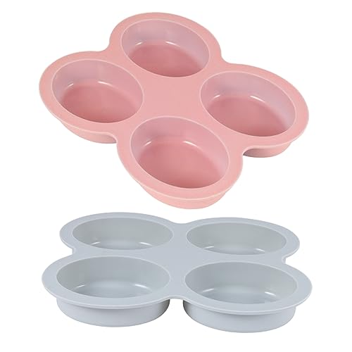 KALLORY 2st Diy Seifenform Kuchenform Quadratische Bonbonformen Runde Eiswürfelform Seifenwerkzeuge Selber Machen De Para Gelatinas 4 Hohlräume Schalenform Cupcake-topper-form von KALLORY