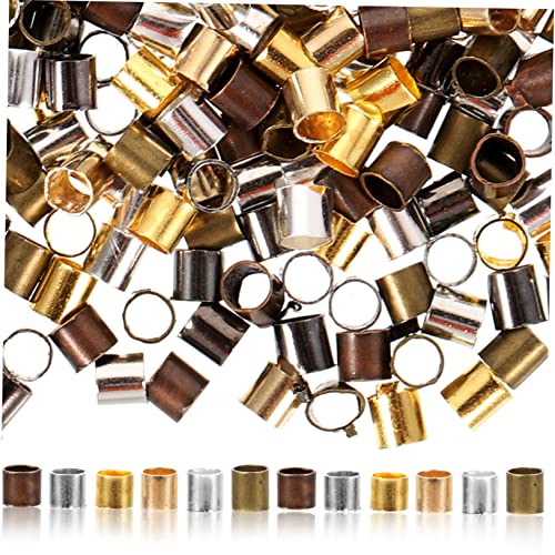 KALLORY 3 Sätze Perlenbefestigungsrohr Perlenschmuck Quetschperlen Schüttgut Sortimente Für Rohrcrimpperlen Quetschhülse Zur Schmuckherstellung Kupfer 2500 Stück * 3 KALLORY 3 Sätze Perlenbefestigungsrohr Perlenschmuck Quetschperlen Schüttgut Sortimente Für Rohrcrimpperlen Quetschhülse Zur Schmuckherstellung Kupfer 2500 Stück * 3 von KALLORY