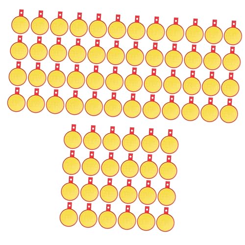 KALLORY 3 Sätze Preisschild Kleidungsetiketten Einzelhandelsetiketten Flohmarktschilder Hofverkauf Liefert Einzelhandelsbedarf Flohmarkt-tags Flohmarkt-schild Papier Yellow 100 Stück * 3 von KALLORY