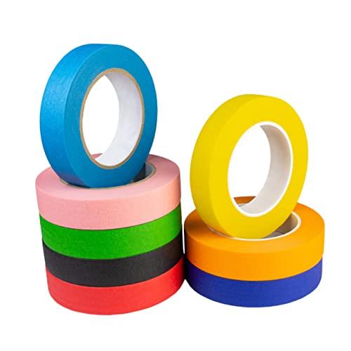 KALLORY 3 Sätze Regenbogen-washi-tape Beschreibbares Regenbogen-klebeband Schreibwaren Dekoratives Klebeband Zum Basteln Scrapbooking-bänder Journalbänder Papierkern 8 Rollen * 3 von KALLORY