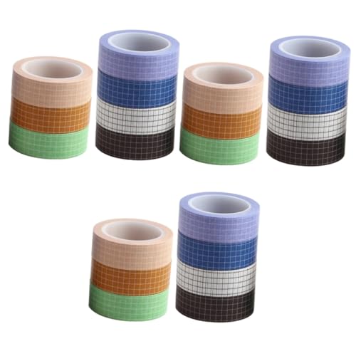 KALLORY 3 Sätze Washi-tape Zeitschrift Straßenband Selbstgemachtes Abklebeband Klebebänder Abkleben Zäh Büroartikel Büromaterial Aufkleber Diy Washi Tape Washi-klebeband 7 Stück * 3 von KALLORY