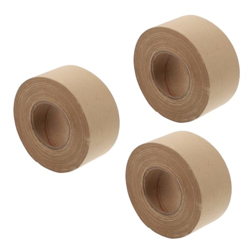 KALLORY 3 Stk Klebeband aus Kraftpapier Hochleistungs-Klebeband Versandklebeband Packband mit Abroller Band schwere verpackungsmaterial packing tape Papier Klebeband Versiegelungswerkzeug von KALLORY