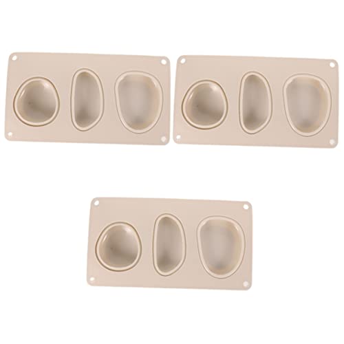 KALLORY 3 Stk Seifenform silikonform silikonmuffinformen soap mold Form zur Seifenherstellung Süßigkeitenformen kuchenform Kopfsteinpflaster Pflastersteinform aus Silikon Kieselgel von KALLORY