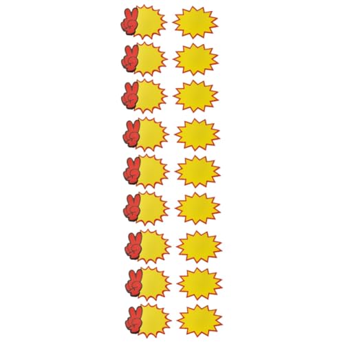 KALLORY 300 Stk schild preisschild die ad Schilder für Einzelhandelsgeschäfte Anzeigeschild für den Einzelhandel Explosionsaufkleber Explosionszeichen Hochwertiger weißer Karton von KALLORY