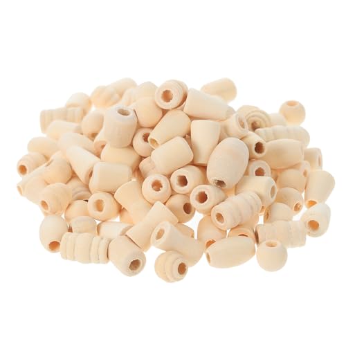 KALLORY 300St Ahorn grobe lose Perlen Reize Füllung für Häkeltiere Perlen-Kits gewichtete Kuscheltiere hühner spielzeug spielsachen für kinder einfache Holzperlen Abstandsperlen aus Holz von KALLORY