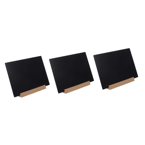 KALLORY 3St Desktop-Tafel write board message board zeichentusche dekorplatte Schreibplatte Tisch Tafel Zeichen kleine Tafelschilder Tafel zum Schreiben Tafel aufbewahren Abs Black von KALLORY