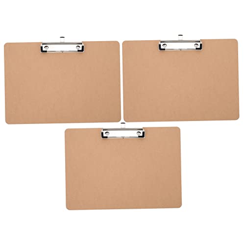 KALLORY 3St Tafel write board clipboard cartape papierhalter Schreibbrett Speicher-Zwischenablage faltbares Klemmbrett Organisator für Papierakten Studenten schreiben Zwischenablage Planke von KALLORY