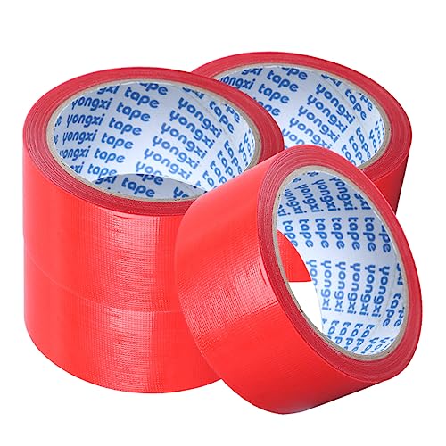 KALLORY 4 Rollen Wasserdichtes Gewebeband selbstklebendes Dichtungsband wasserdichtes Klebeband teppichklebeband carpet tape Klebeband für Hochzeitskleider strapazierfähiges Teppichband von KALLORY