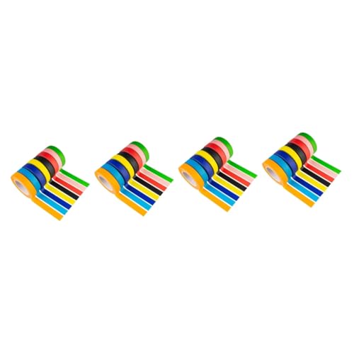 KALLORY 4 Sätze Regenbogen-washi-tape Scrapbooking Klebeband Zerreißbares Papierklebeband Farbiges Klebeband Regenbogenband Diy Washi Tapes Scrapbooking-bänder Plastik 8 Rollen * 4 von KALLORY