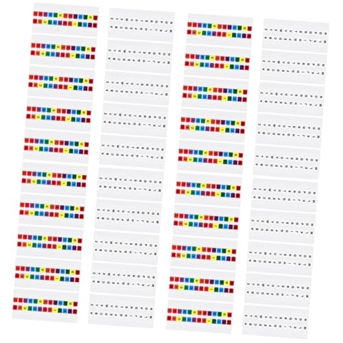 KALLORY 40 Blatt Indexetiketten Notizblöcke Tabs Für Notizbücher Alphabet Aufkleber Buchfahnen Praktische Alphabet Tabs Seiten Tabs Index Alphabet Tabs Anmerkungszubehör von KALLORY