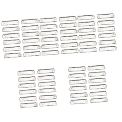 KALLORY 5 Sätze Briefpapier-clip Büroartikel Bürobedarf Briefpapier Set Für Klemmbretter Clips Für Bastelprojekte Mit Nieten Festklemmen Büroklammern Eisen Silver 15 Stück * 5 von KALLORY