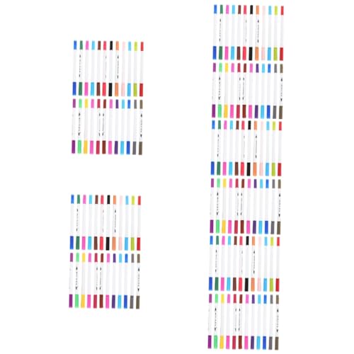 KALLORY 5 Sätze Doppelseitiger Markierungsstift Kunstmarker Für Abwaschbare Farbe Für Zeitschriftenplaner-stifte Malen Marker Farbmarker Colorful Schwamm 24 Stück * 5 von KALLORY