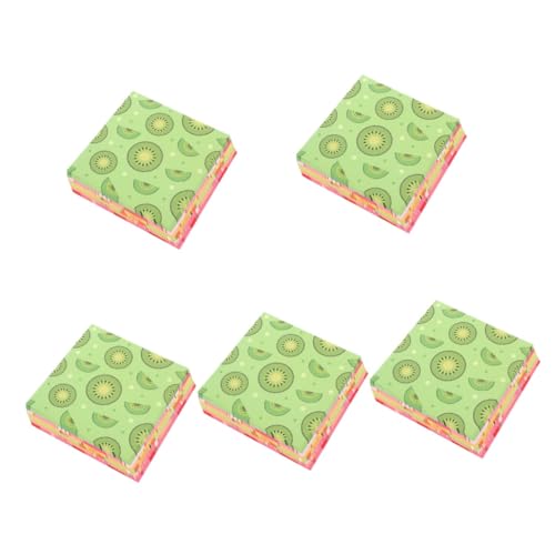 KALLORY 5 Sätze Doppelseitiges Farbiges Origami Handwerk Origami Papier Basteln Faltpapier DIY Faltpapier Kinderhandwerk Kunsthandwerk Papierhimmel Origami Papier DIY 200 Blatt*5 von KALLORY