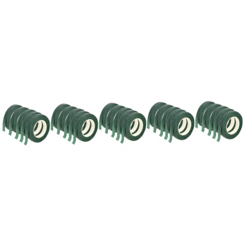 KALLORY 5 Sätze Grünes Band Blumenbänder Wickeln Bastelband Klebeband Breite Blumenbänder Blumenstrauß-stamm-wickelband Para Mesa De Blumenband Papier Green 5 Rollen * 5 von KALLORY