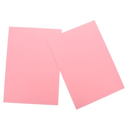 KALLORY 50 Blatt A4-farbkarton Pastellfarbenes Baupapier Diy Kopierpapier Farbiges Druckerpapier Farbiger Karton Origami-papier Origami-kartenpapier Papier Für Heimwerker Diy-papier Rosa von KALLORY