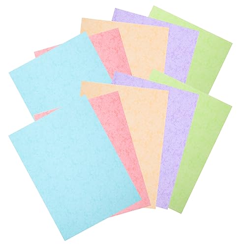 KALLORY 50 Blatt Druckerpapier Pergament Farbpapier für Drucker druckbar Pastell gemustertes Papier kreativpapier scrapbook paper durckerpapier Origami-Papiermaterialien bunte faltpapiere von KALLORY