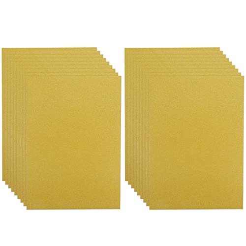 KALLORY 50 Blatt Glitzermarmelade Geschenkverpackungskarte Scrapbook-papier Sammelalbum Scrapbooking-material Bastelkartonpapier Diy & Handwerk Glitzerndes Kartonpapier Golden Papierstau von KALLORY