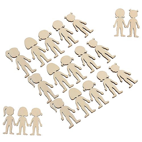 KALLORY 50Stücke Unfertige Holzfiguren für DIY Graffiti Holzchips für Bastelprojekte und Partydekorationen Robust und Langlebig für Künstlerisches Gestalten KALLORY 50Stücke Unfertige Holzfiguren für DIY Graffiti Holzchips für Bastelprojekte und Partydekorationen Robust und Langlebig für Künstlerisches Gestalten von KALLORY