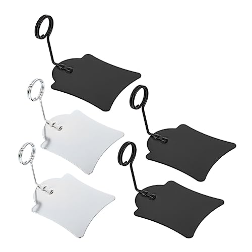 KALLORY 5st Preisschild-clip Anzeige Einzelhandel Rack-etiketten Garagenaufkleber Etiketten Für Vorratsbehälter Inhaber Etikettenhalter Fan-shop Steht Regalerhöhung Markt Rostfreier Stahl von KALLORY