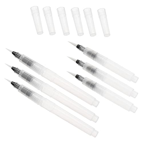 KALLORY Wasserlösliche Pinselstifte Zum Zeichnen mit Bleistiften 6-teiliges Aquarellpinsel-set 3-teilig 1120 Spitze Pinsel 3-teilig 55 Spitze Pinsel für Kunststudenten von KALLORY