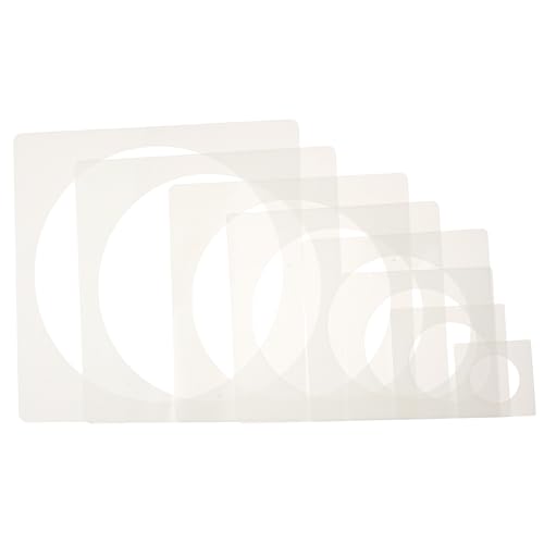 KALLORY 8 Stück Zeichenvorlage Kreis Schablone Vorlage Form Vorlagen Vinyl Runden Kreisförmig Malschablonen Schablone Malen Echo Diy Runde Schablonen Waschbar Das Haustier Weiß KALLORY 8 Stück Zeichenvorlage Kreis Schablone Vorlage Form Vorlagen Vinyl Runden Kreisförmig Malschablonen Schablone Malen Echo Diy Runde Schablonen Waschbar Das Haustier Weiß von KALLORY