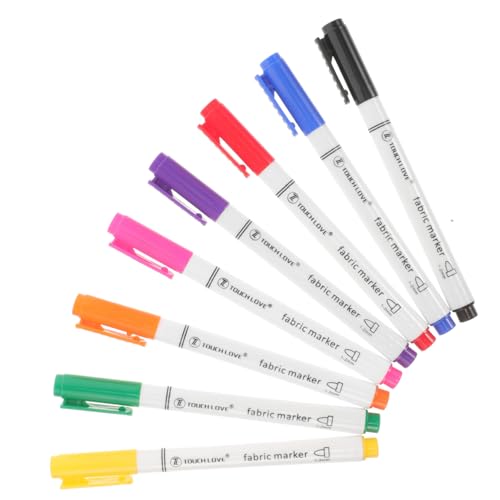 KALLORY 8St Graffiti-Stift zum Ausmalen Wäschemarker tragbarer Stoffstift stempelstifte für kinder bescherung weihnachten aquarellstifte multifunktionaler Textilstift Schuhe Stoff Stift von KALLORY