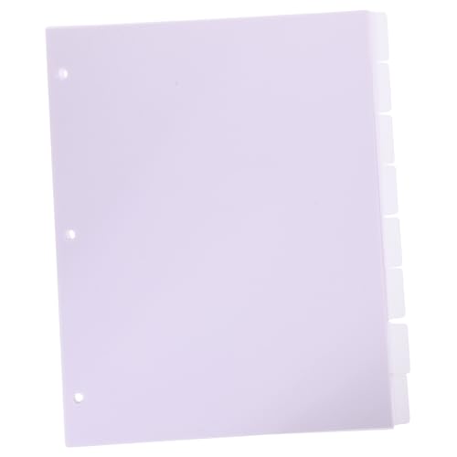 KALLORY 8st Handbuch Trennzeichen Trennwände Ersatzteiler Notizblock-trennlaschen Zarte Ordnertrenner Notizblock-marker Klassifizierungsregisterkarten Loseblatt-marker Lavender Pp von KALLORY