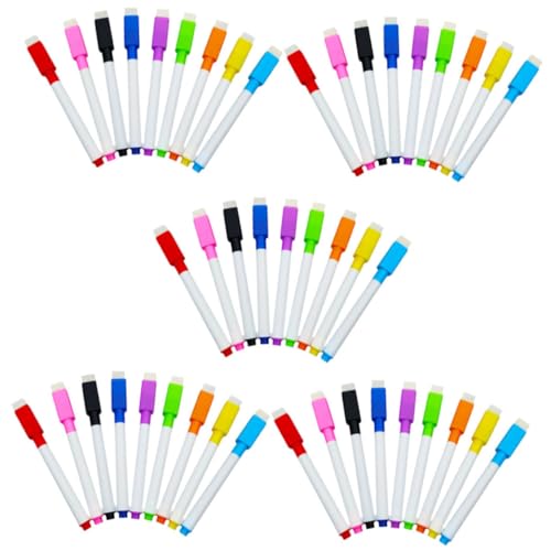 KALLORY 90 Stück Bunte Marker Mit Abwischbarem Stift Mit Feiner Spitze Whiteboard Marker Trocken Abwischbarer Kunststoffstift von KALLORY