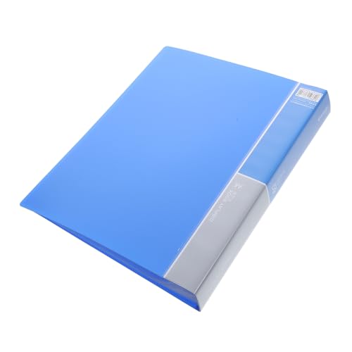 KALLORY Aktenordner büroordner büromappe schreintischorganizer file manager Klassifizierungsmappe Postkartenalbum Quittungsorganisator Kartensammler Bürobedarf Rechnung Ordner Plastik Blue von KALLORY