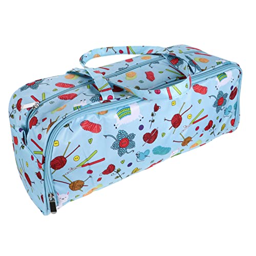 KALLORY Aufbewahrungstasche aus Wolle Wollgarn Garn-Tasche klobiges Garn Nadeln Stricktasche groß Schulterbeutel Tragetasche Outdoor-Tasche Handtasche für die Schulter Oxford-Stoff Blau KALLORY Aufbewahrungstasche aus Wolle Wollgarn Garn-Tasche klobiges Garn Nadeln Stricktasche groß Schulterbeutel Tragetasche Outdoor-Tasche Handtasche für die Schulter Oxford-Stoff Blau von KALLORY