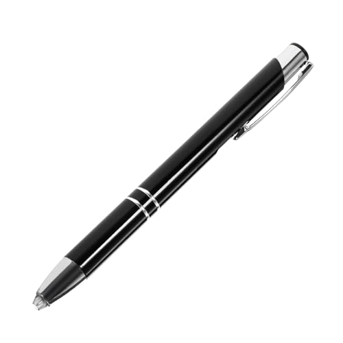 KALLORY Beleuchteter Kugelschreiber glow pen stylus stift Metall-Kugelschreiber stift für handy Metall Kugelschreiber mit Lichtspitze Stifte mit Stylus-Spitzen Stift mit Licht Eisen Black von KALLORY