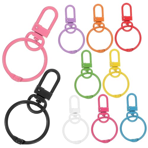 KALLORY Bunte Schlüsselanhänger Clips DIY Taschen Zubehör Schlüsselring Karabiner Für Handtaschen Und Bastelprojekte Langlebige Schlüsselketten Mit Verschiedenen Farben von KALLORY