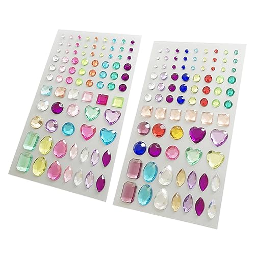 KALLORY DIY Strass Aufkleber Set Selbstklebende Sticker Für Handy Bastelarbeiten Und Scrapbooking Deko Bunte Rhinestone Perlen Für Kreative Projekte von KALLORY