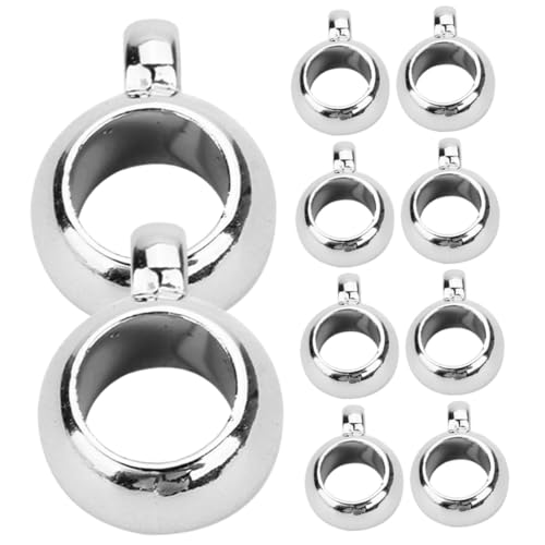 KALLORY Große Lochperlen DIY Anhänger Charms Dekorative Perlen Für Schmuckherstellung Armbänder Durchmesser 5mm Außendurchmesser 8mm Inklusive Aufhänge Ringe von KALLORY