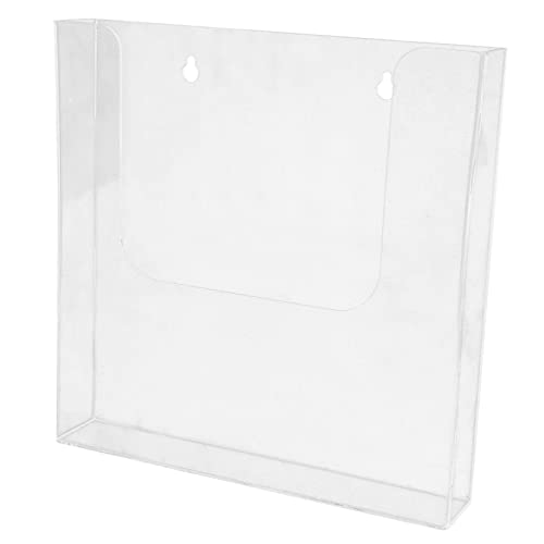 KALLORY Hängeregistraturhalter aufbewahrungsdose storage boxes Wandmontierter Aktenhalter Organizer für Hängemappen zeitschriften wandhalter Aktenkoffer Broschürenständer Acryl Transparent von KALLORY