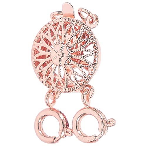 KALLORY Halskettentrenner Anhängerverbinder Kettenverbinder Kettenverkürzer schmuckherstellung schmuck machen Halsketten-Entwirrer-Separator Schmucktrenner zum Schichten Kupfer Rose Gold von KALLORY