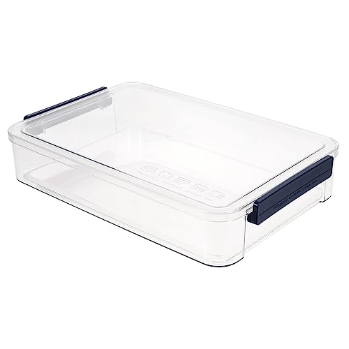 KALLORY Kasten Für Druckerpapier Aktenkoffer Dokumentenpapier-organizer Dateispeicherhalter Dokumententasche Papierschutz Für Zeitschriften Aktenschutzfall Blue Abs von KALLORY