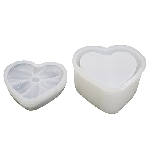 KALLORY Kasten Geschenkbox Schimmel Herstellung Korb Seifenkisten Masse Ring Silinot Spitzenformen Zum Dekorieren Von Kuchen Fondant Abs Einstellbar Formenbausatz Weiß Kieselgel von KALLORY