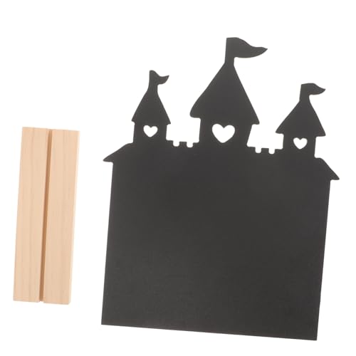 KALLORY Kleine Kreidetafel Mit Ständer Kleine Tafelschilder Mit Ständer Kreidetafel Staffelei Zeichen Kindertafel Stehendes Kreidetafelschild Mini-tafelschilder Kreidetafeln Hölzern Black von KALLORY