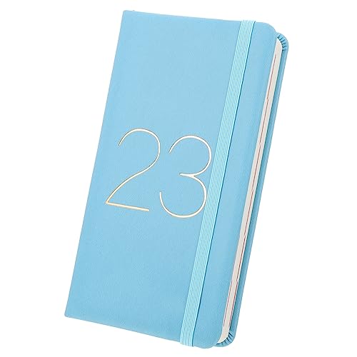 KALLORY Notizbuch 2023 Zeitmanagement-notizbuch Notizblock Für Zeitplan Hardcover-notizblöcke Planer-notizbuch Zeitplanheft 2023 Büro-notizblock 2023 Tagesplaner Zeitplaner Papier Sky-blue von KALLORY