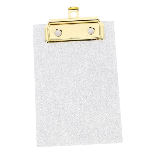 KALLORY Ordner Wordpad Tragbares Schreib-klemmbrett Büro-klemmbretter Bleistiftskizze Zwischenablage Tafel Aufbewahrungsklammern Für Dokumente Zwischenablageordner Dateiordner Silver Acryl von KALLORY