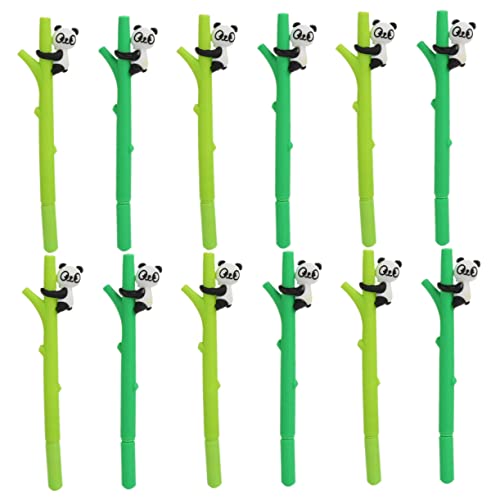 KALLORY Panda Gel stift Textmarker Stifte süß schwarze Gelstifte Glitzerstifte kindergeburtstags mitgebsel farbige kugelschreiber Studenten Gelstift Studenten-Gel-Tintenstifte Plastik von KALLORY