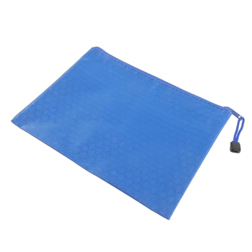 KALLORY Papiertüte Mit Reißverschluss Werkzeugtasche Aufbewahrungstasche Für Werkzeuge Aktentasche Mit Reißverschluss Reißverschlusstasche Dokument-organizer-tasche Blue Stoff von KALLORY